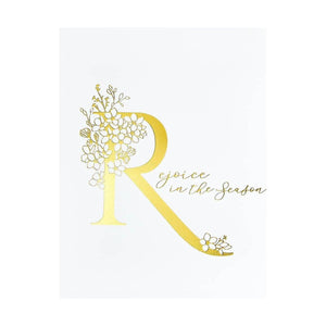 Floral R and Sentiment Press Plate