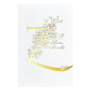 Floral Z and Sentiment Press Plate