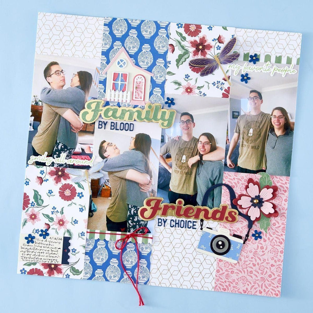 Say Cheese Etched Dies from the Storytelling by Spellbinders Scrapbooking Collection