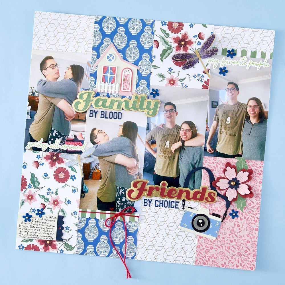 Family Sentiments Press Plate & Die Set from the Storytelling by Spellbinders Scrapbooking Collection