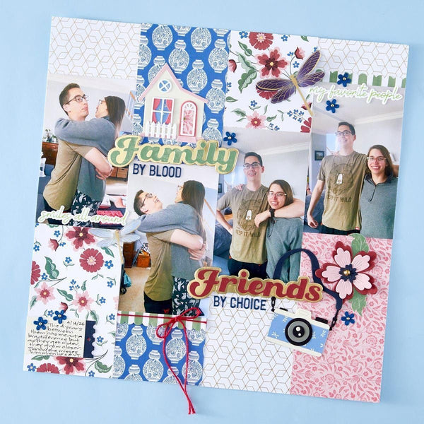 Family Sentiments Press Plate & Die Set from the Storytelling by Spellbinders Scrapbooking Collection