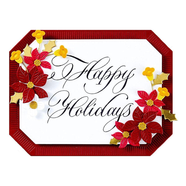 Copperplate Happy Holidays Press Plate by Paul Antonio