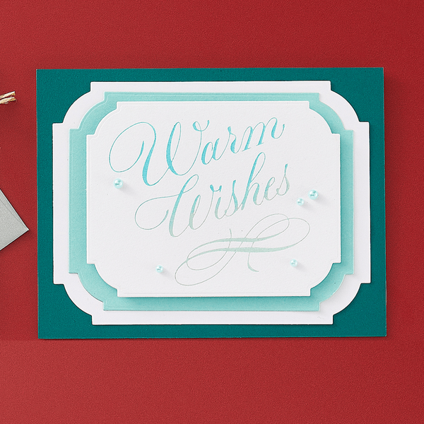 Copperplate Holiday Sentiments BetterPress Plates Bundle  by Paul Antonio