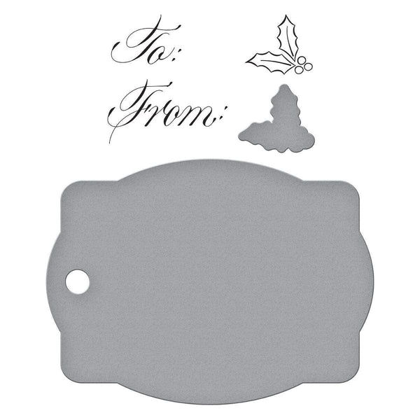 Copperplate Holiday Sentiments BetterPress Plates Bundle  by Paul Antonio
