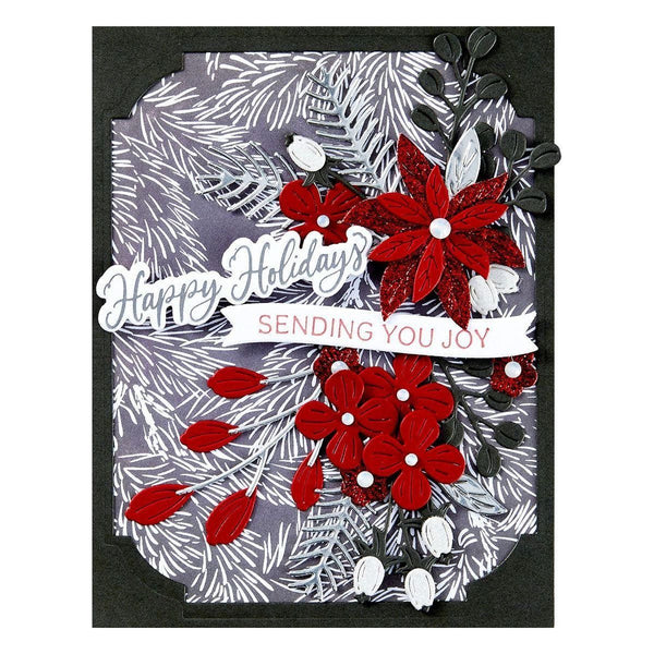 Sending Joy Sentiments Press Plate & Die Set