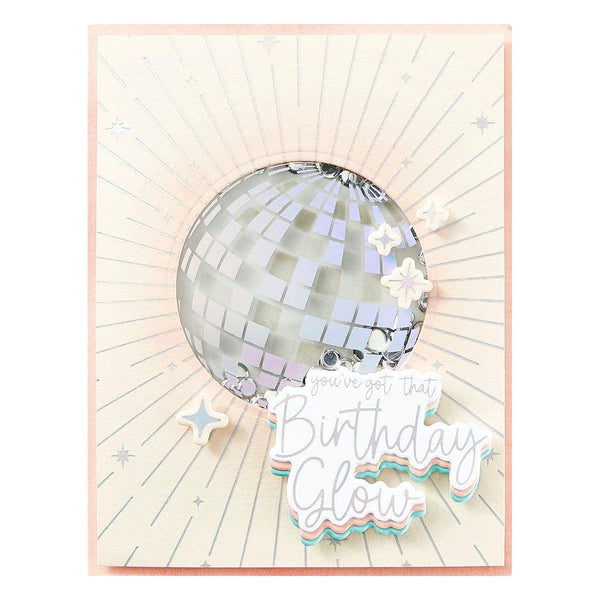 Sparkle On Sentiments Press Plate & Die Set from the Shine Bright Collection by Carissa Wiley