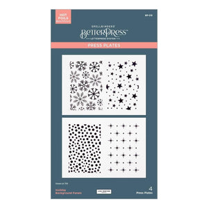 Holiday Background Panels Press Plates by Lisa Horton