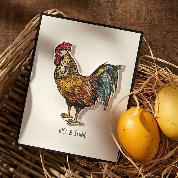 Feathered Friends BetterPress Plate & Die Set from the Justine's Farm Collection by Justine Dvorak