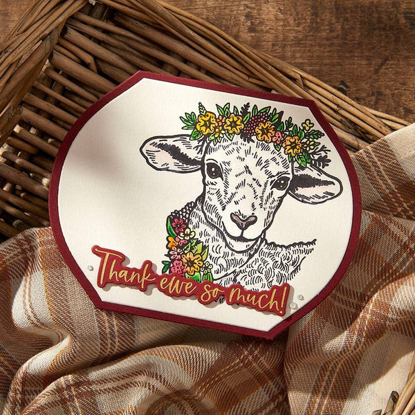 Cotton Ball BetterPress Plates from the Justine's Farm Collection by Justine Dvorak