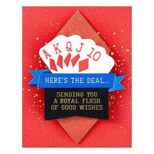 Shuffling Sentiments Press Plate & Die Set by Jaycee Gaspar