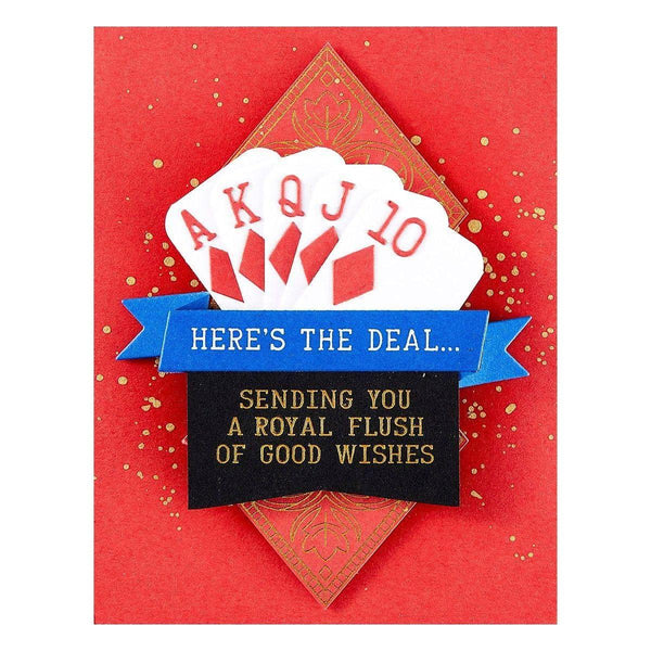 Shuffling Sentiments Press Plate & Die Set by Jaycee Gaspar