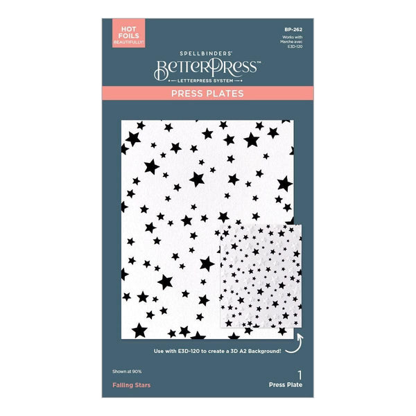 Falling Stars BetterPress Plate