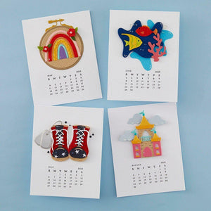 2025 DIY Calendar Press Plates from the Florals Through the Year Collection