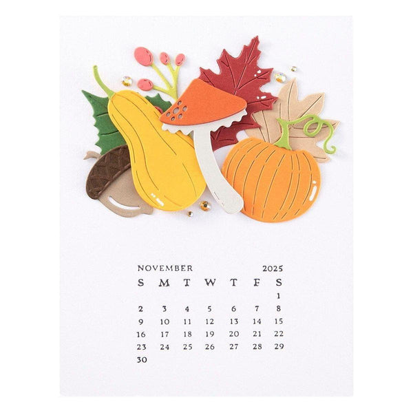 2025 DIY Calendar Press Plates from the Florals Through the Year Collection