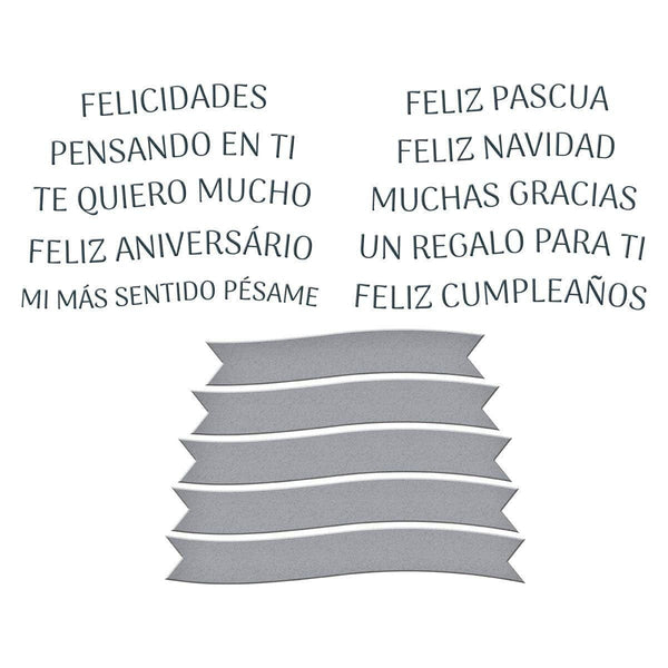 Spanish Sentiments BetterPress Plate & Die Set
