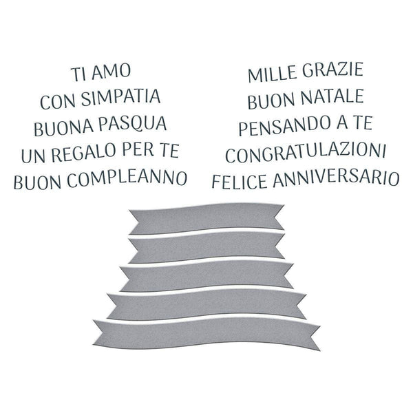 Italian Sentiments BetterPress Plate & Die Set