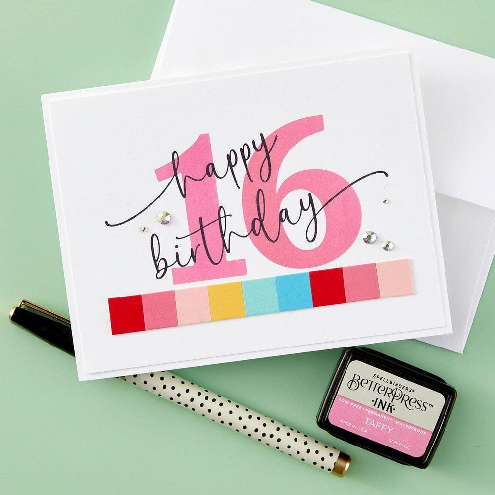 Sweeping Celebration Sentiments Press Plates