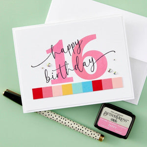 Sweeping Celebration Sentiments Press Plates