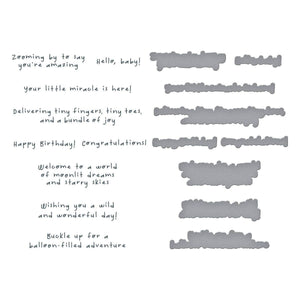 Little Smiles Sentiments BetterPress Plate & Die Set