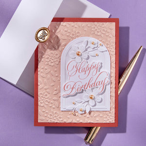 Copperplate Happy Birthday and Everything BetterPress Plate & Die Set by Paul Antonio