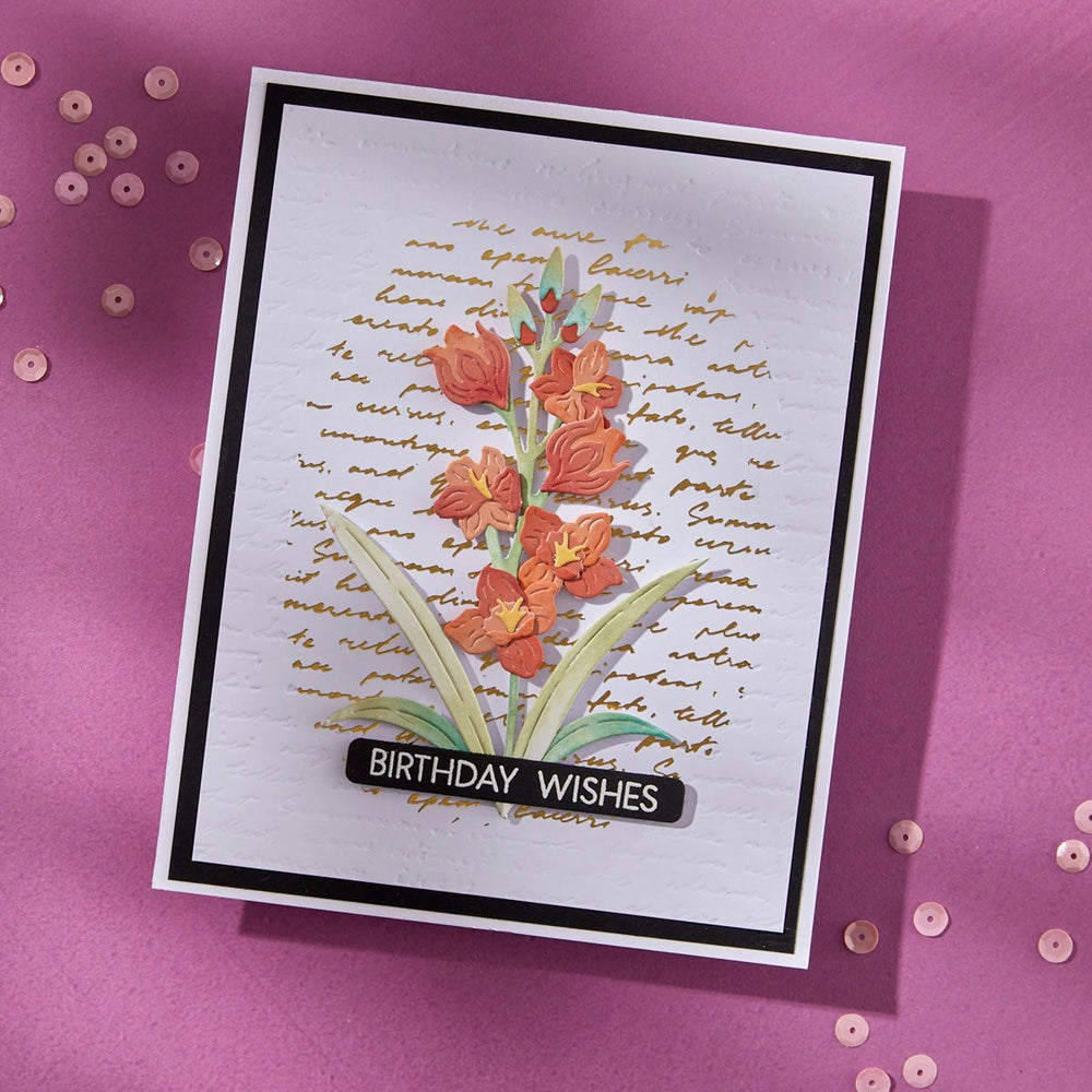 Script Text BetterPress Plate by Lisa Horton