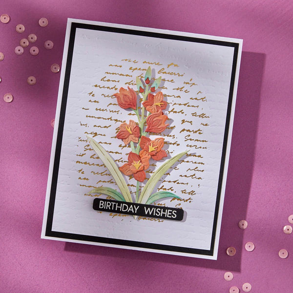 Script Text BetterPress Plate by Lisa Horton