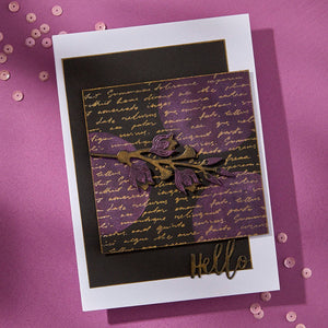 Script Text BetterPress Plate by Lisa Horton
