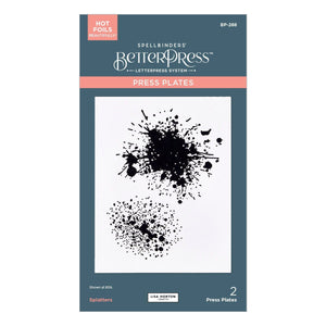 Splatters BetterPress Plate by Lisa Horton