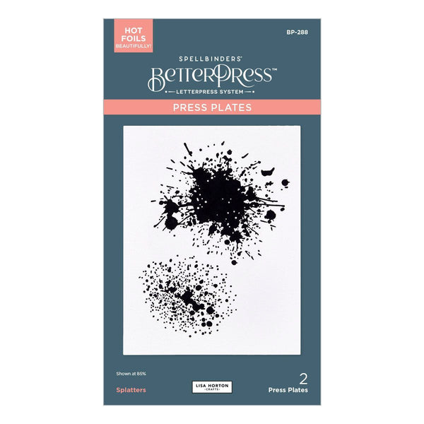 Splatters BetterPress Plate by Lisa Horton