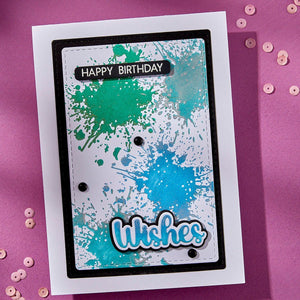 Splatters BetterPress Plate by Lisa Horton
