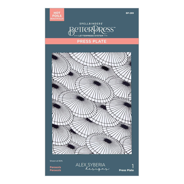 Parasols BetterPress Plate by Alex Syberia Designs
