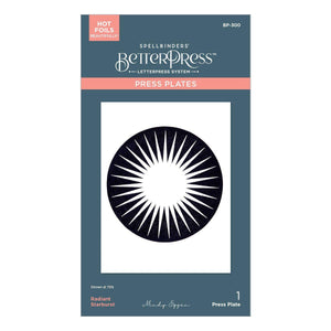Radiant Starburst BetterPress Plate by Mindy Eggen