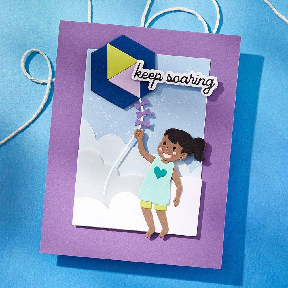 Soaring Sentiments Press Plate & Die Set from the Sky's the Limit Collection by Simon Hurley
