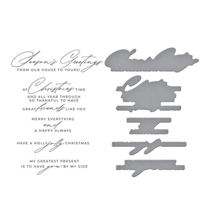 Christmas Cheer Sentiments BetterPress Plate & Die Set by Yana Smakula