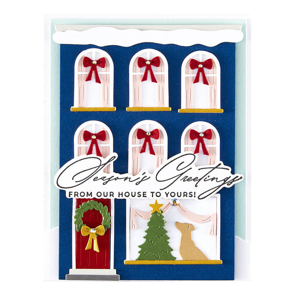 Christmas Cheer Sentiments BetterPress Plate & Die Set by Yana Smakula