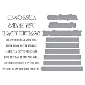 La Dolce Vita Sentiments BetterPress Plate & Die Set