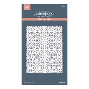 Petite Criss Cross Press Plate
