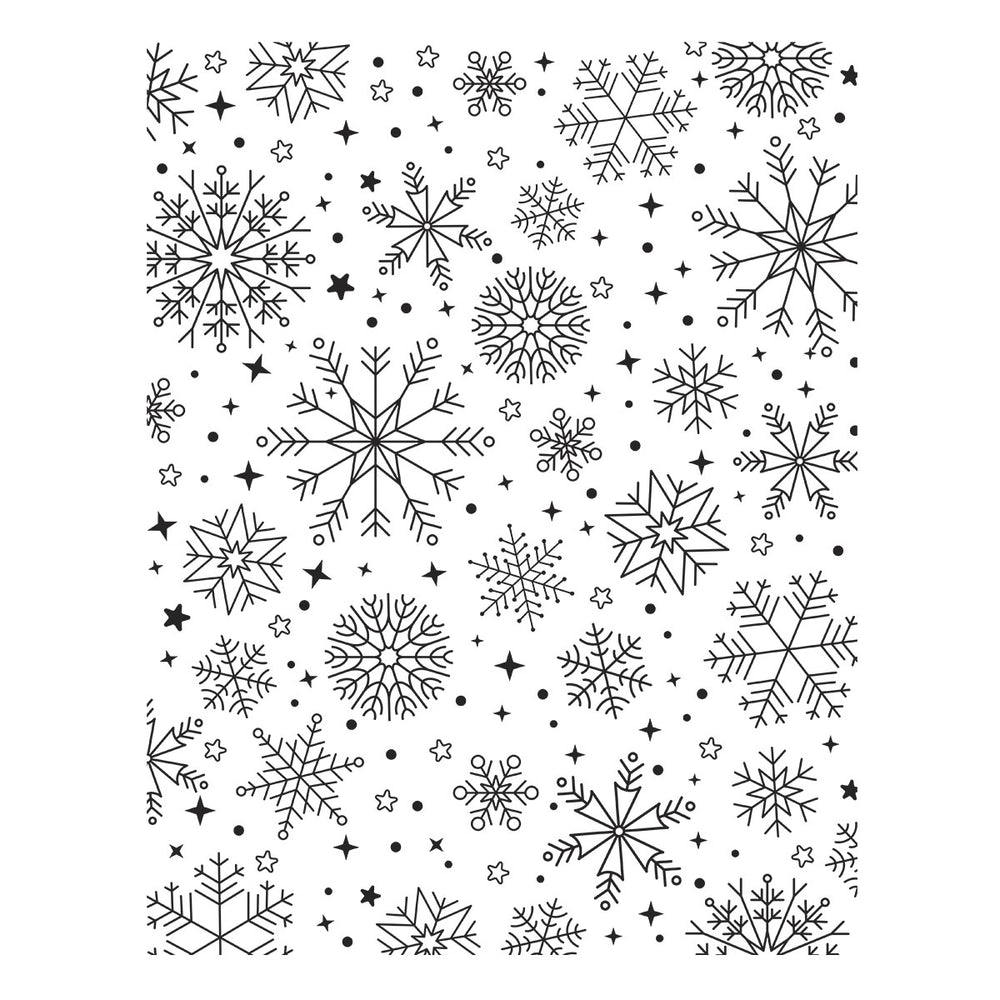 Snowfall Shimmer Press + Foil Plate