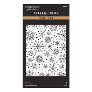 Snowfall Shimmer Press + Foil Plate