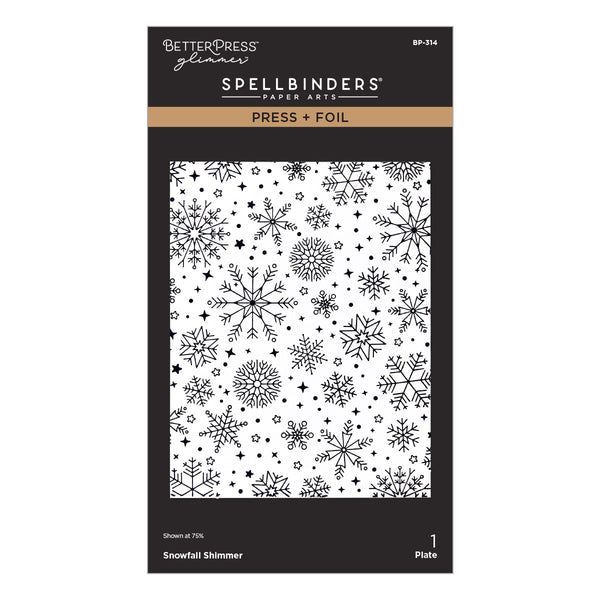Snowfall Shimmer Press + Foil Plate