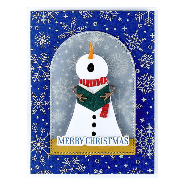 Snowfall Shimmer Press + Foil Plate