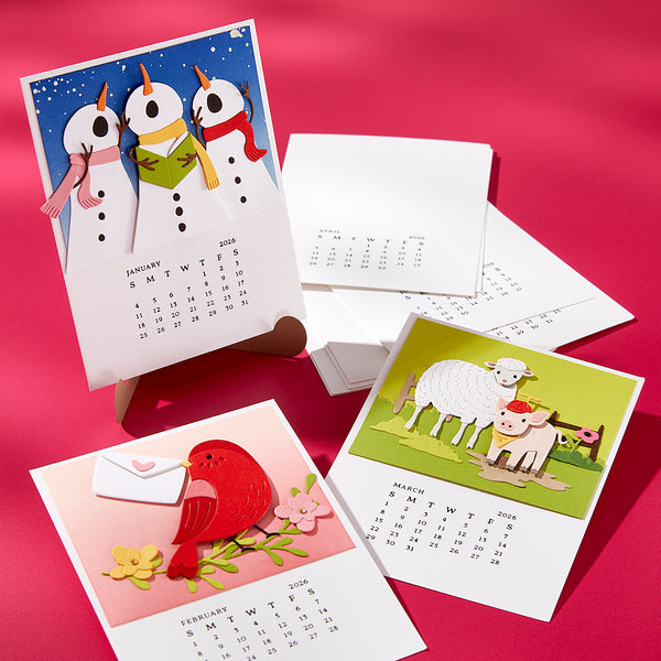 DIY 2026 Calendar BetterPress Plate