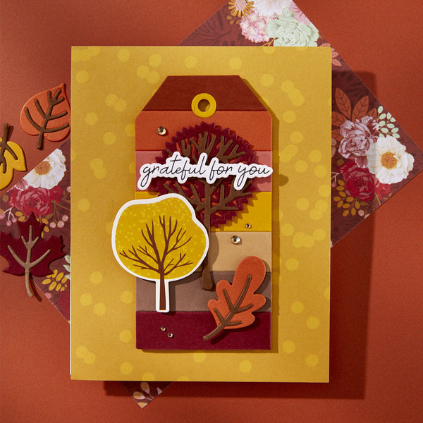 Autumn Sentiments BetterPress Plate & Die Set by Kelly Bangs