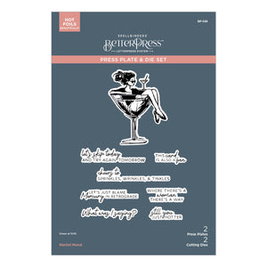Martini Mood BetterPress Plate & Die Set