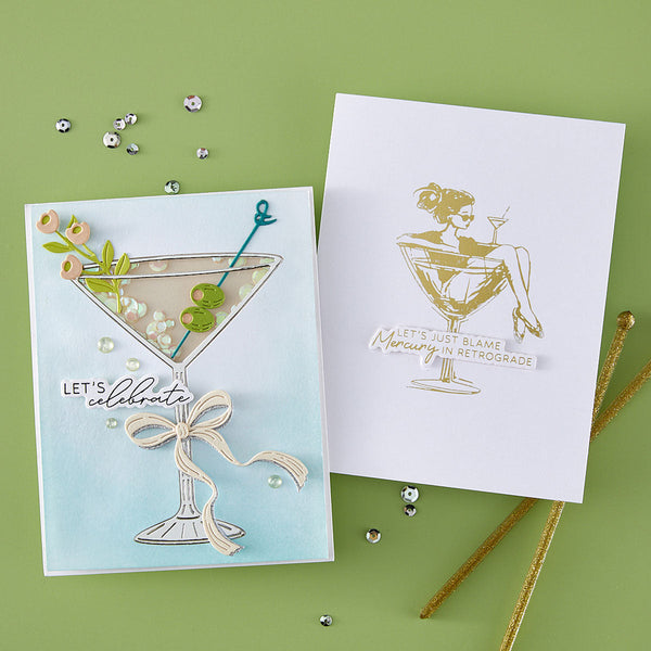 Martini Mood BetterPress Plate & Die Set