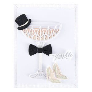 A Special Toast Sentiments Press + Foil Plate & Die Set