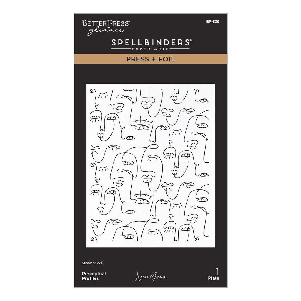 All My Senses Faces Press + Foil Plates and Stencil Bundle by Jaycee Gaspar