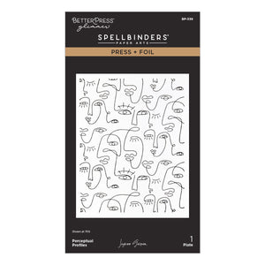 All My Senses Faces Press + Foil Plates and Stencil Bundle by Jaycee Gaspar