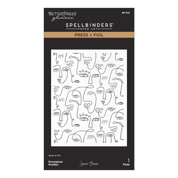 All My Senses Faces Press + Foil Plates and Stencil Bundle by Jaycee Gaspar