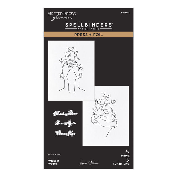 Whisper Weave Press + Foil Plate & Die Set by Jaycee Gaspar